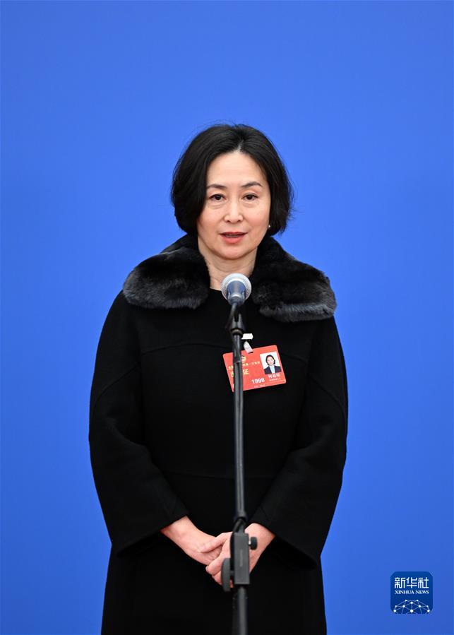 (两会·XHDW)(9)接受采访