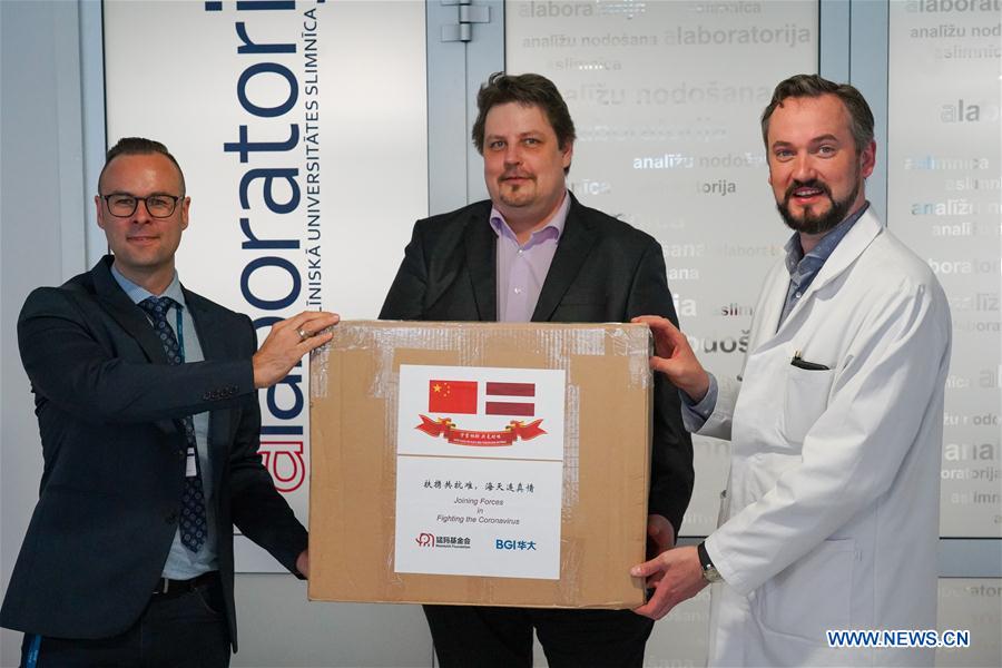 LATVIA-CHINA-TEST KITS-DONATION