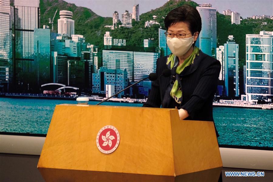 CHINA-HONG KONG-CARRIE LAM-PRESS BRIEFING (CN)