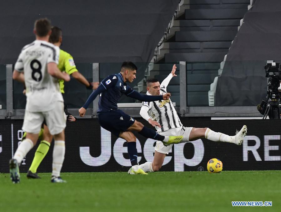 Serie A football match: FC Juventus vs. Spezia-Xinhua