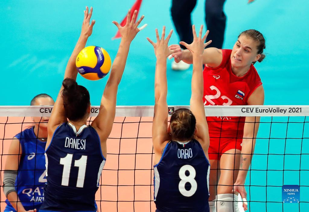 Highlights Of CEV EuroVolley 2021 Women's Volleyball Matches - Xinhua