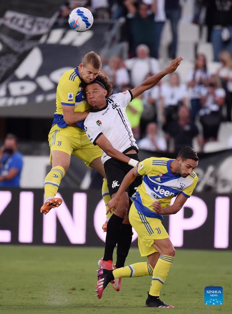 Serie A football match: FC Juventus vs. Spezia-Xinhua