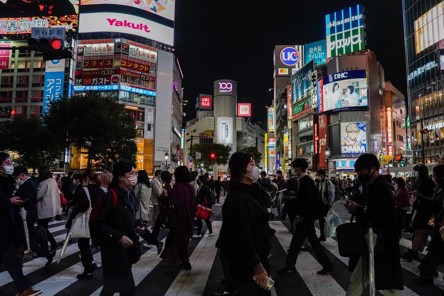 Asia Album A Glimpse Of Japan S Bustling Streets After Easing Of Covid Restrictions Xinhua