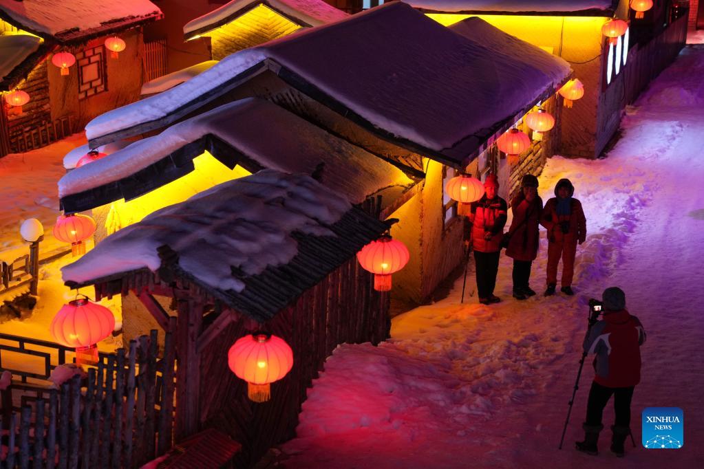 Charming Scenery Of Snow Town Of China Xinhua