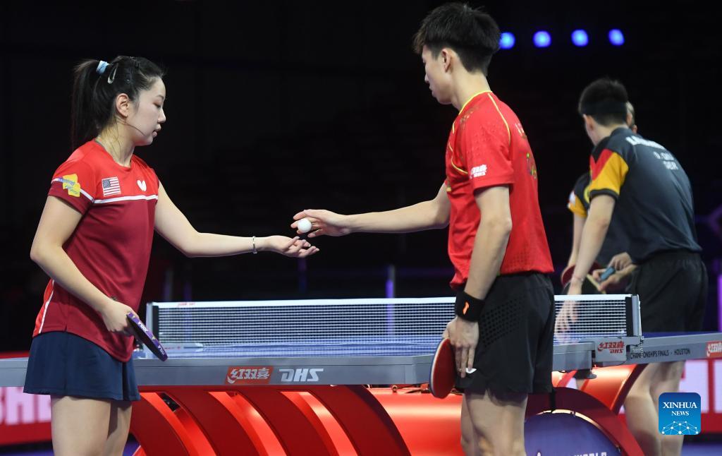 Chinese Paddlers Compete At 2021 World Table Tennis Championships ...