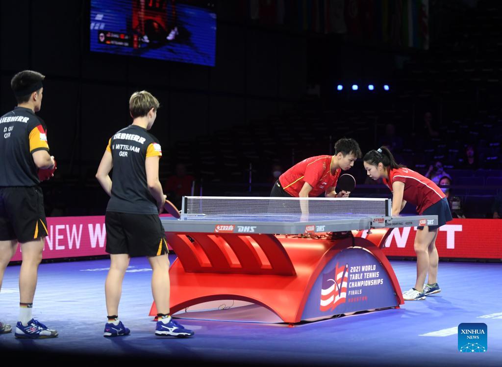 Chinese Paddlers Compete At 2021 World Table Tennis Championships ...