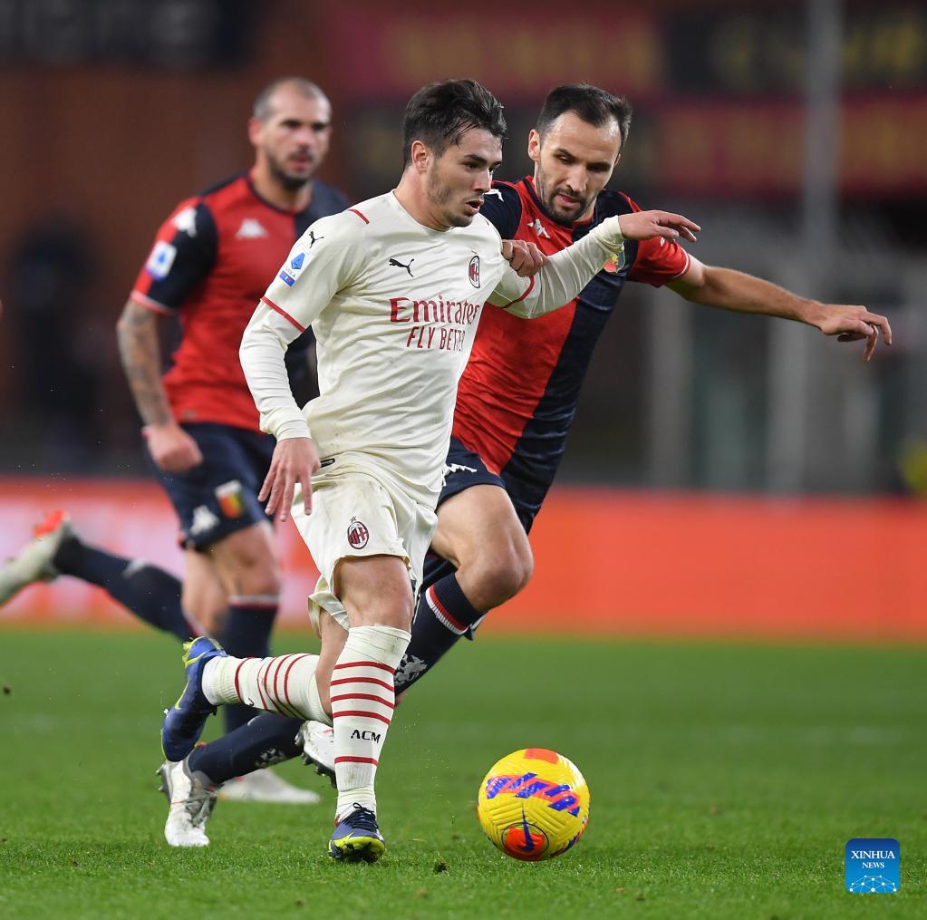 Serie A Football Match: Genoa Vs. AC Milan - Xinhua