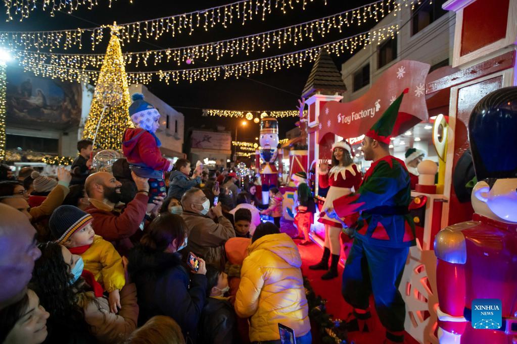 Unionville Christmas Parade 2022 Annual Christmas Caravan Parade Held In West Bank City Of Bethlehem - Xinhua