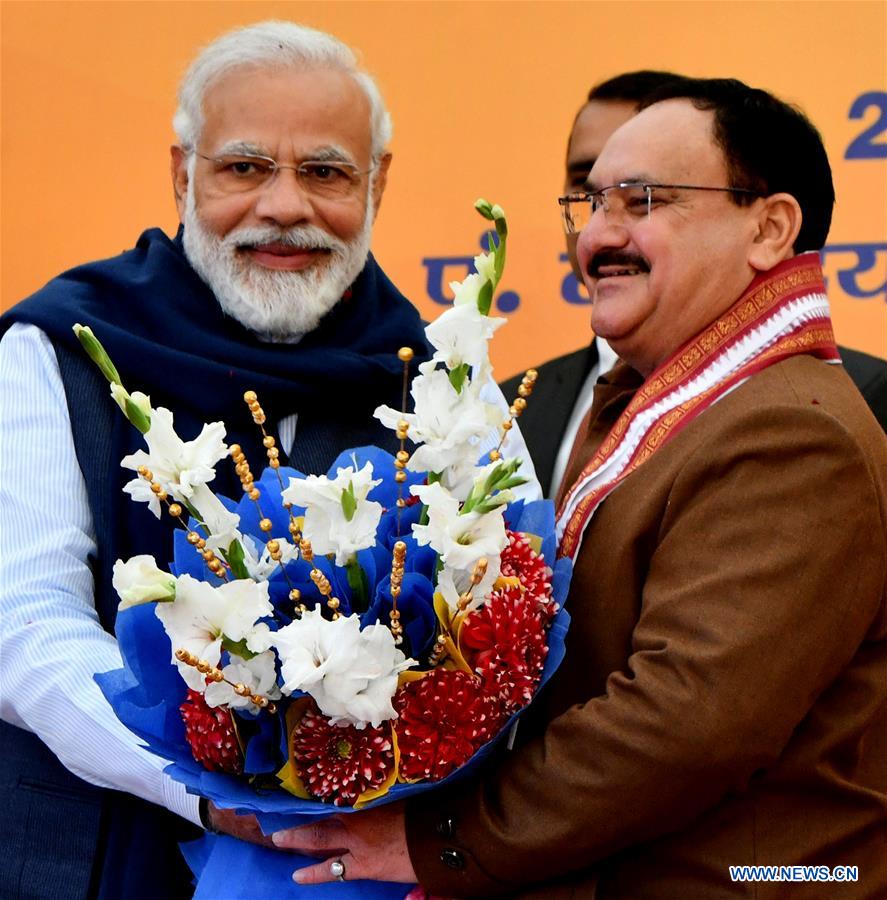 INDIA-NEW DELHI-NADDA-NEW BJP PRESIDENT