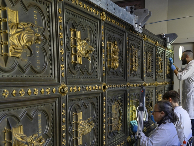 The story of the three sets of Florence Baptistery doors Completion took more than a century, plague stopped project
