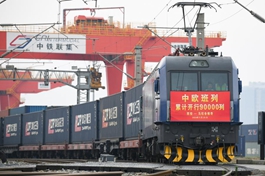 China-Europe freight trains report record transport volume in May