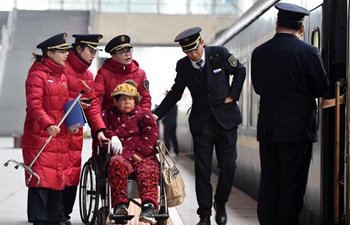 Pic story: passenger service assistants of Bengbu Railway Station in E China