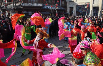 Cultural event held in Qingdao to greet Spring Festival