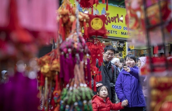 People visit Spring Festival fair at Chinatown in San Francisco