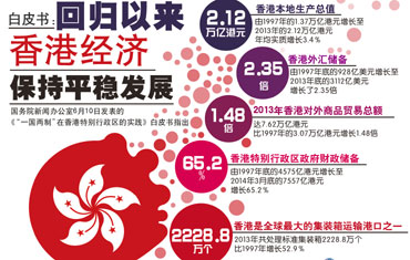 白皮书：回归以来香港经济保持平稳发展