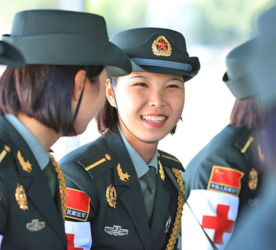 閱兵中的最美中國女兵