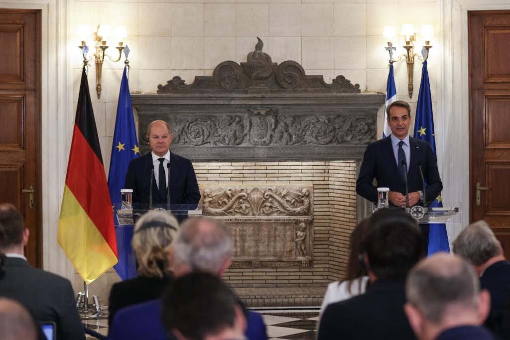 希臘和德國總理表示團結是解決歐洲能源危機唯一途徑
