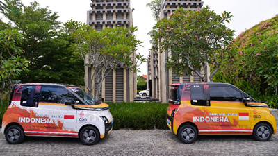 中國新能源汽車亮相巴厘島