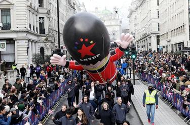 英國倫敦舉行新年遊行