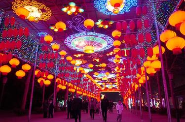 山東淄博：花燈燦爛迎元宵