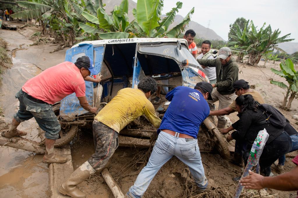 氣旋“亞庫”引發秘魯水災