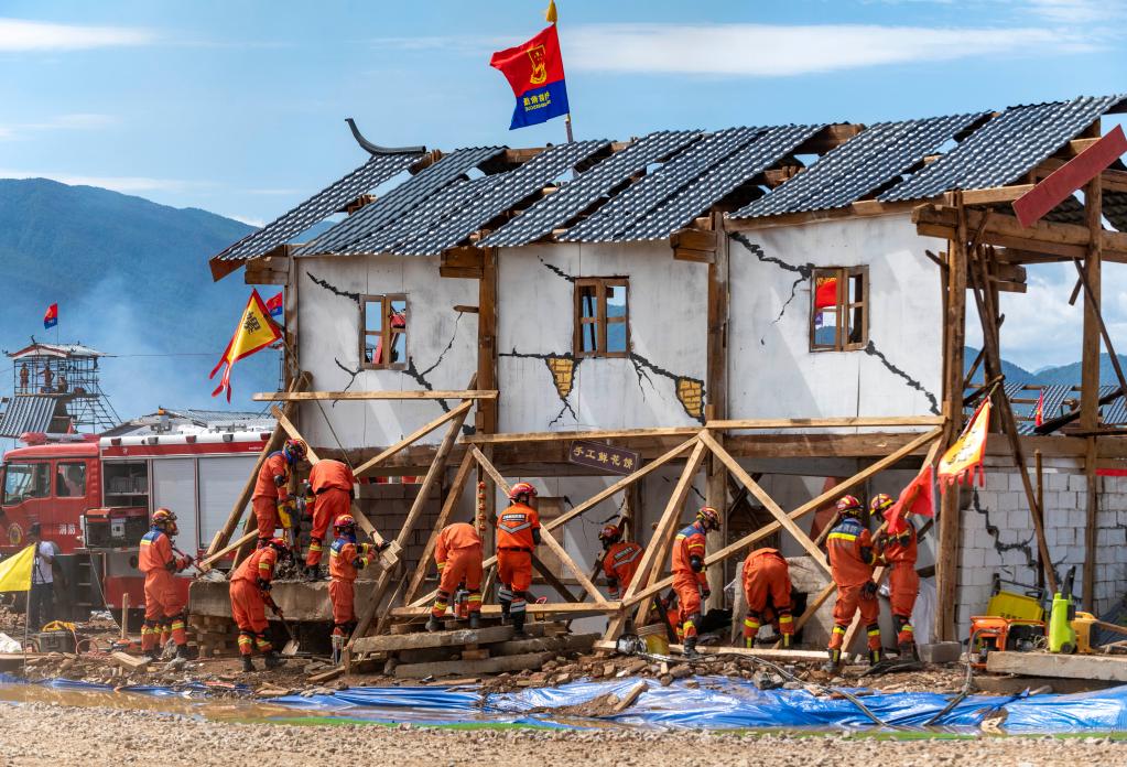 “應急使命·2023”高山峽谷地區地震救援演習在雲南麗江舉行