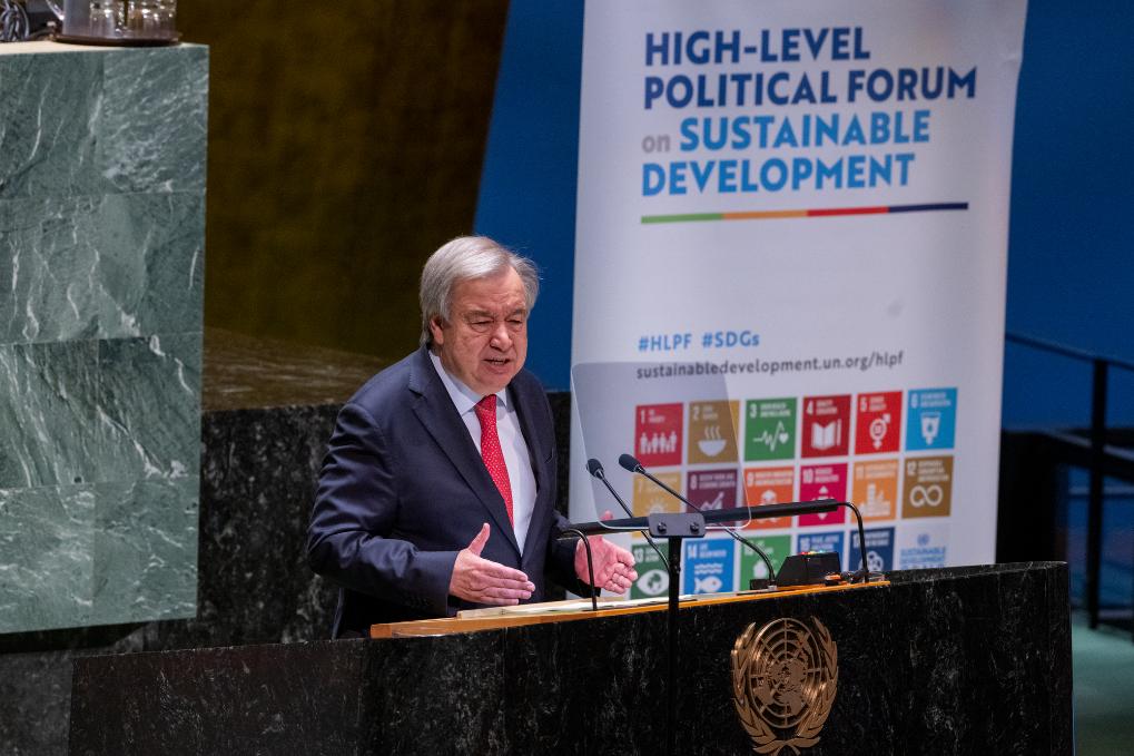 联合国秘书长：可持续发展面临风险 各国需加强行动