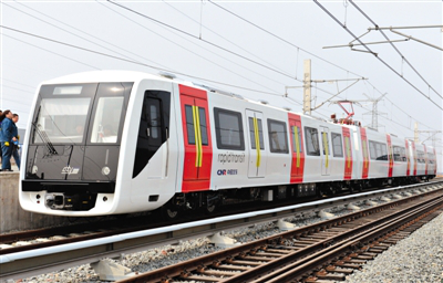 2014年4月24日 首列市域快轨车辆下线
