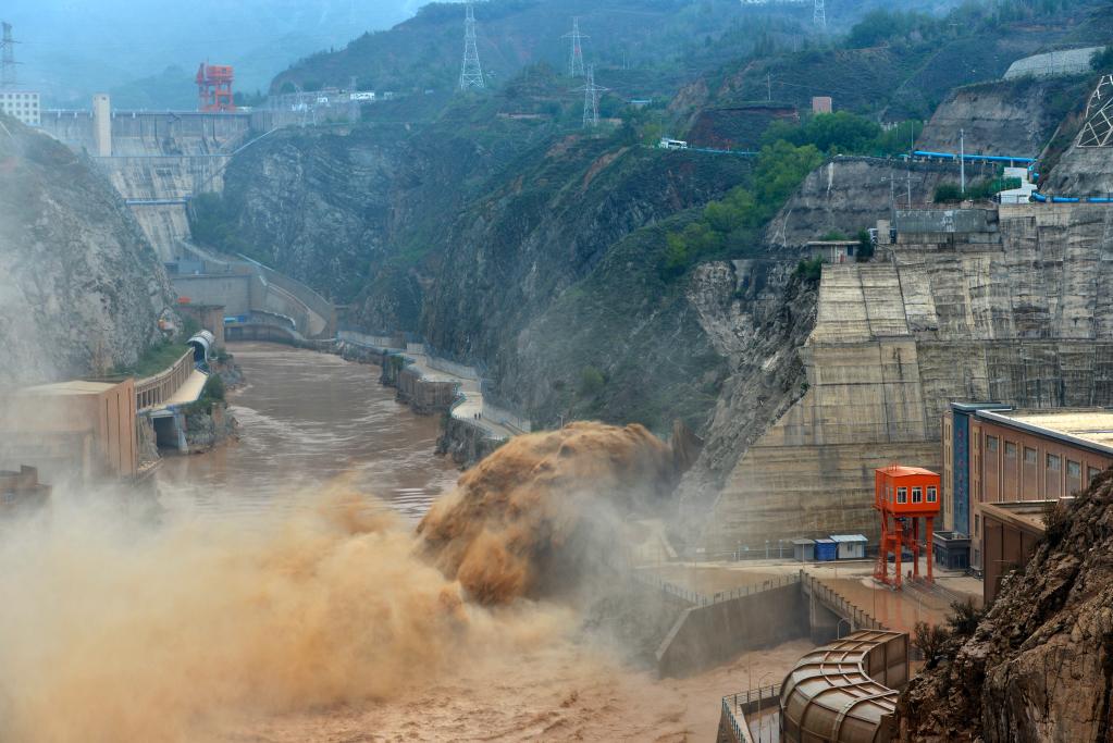 刘家峡水库排沙出库