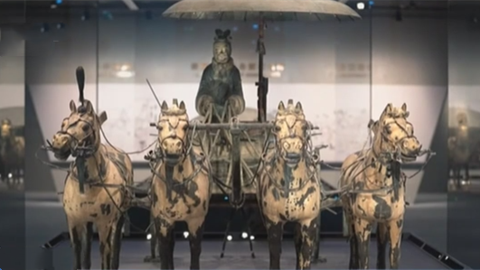 秦陵銅車馬博物館今天起正式對外開放