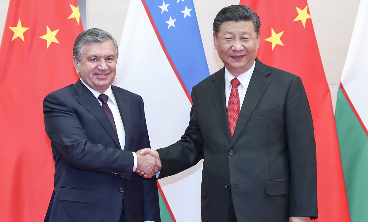 習近平會見烏茲別克斯坦總統米爾濟約耶夫
